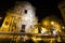 Sant Andrea della Valle basilica church in Rome, Italy. Night