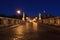 Sant\' Angelo Bridge at night