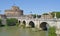 Sant Angelo bridge over Rio Tiber, Rome