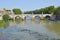 Sant Angelo bridge over Rio Tiber, Rome