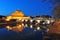 Sant Angelo castle, Rome, Tevere river at night