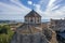 Sant Marti Church and Altafulla Castle in Altafulla, Spain