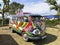 Sant Pere Pescador, Spain May 20 2023: The microbus and camper Volkswagen T1 Kombi at an exhibition in camping