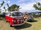 Sant Pere Pescador, Spain May 20 2023: The microbus and camper Volkswagen T1 Kombi at an exhibition in camping