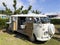 Sant Pere Pescador, Spain May 20 2023: The microbus and camper Volkswagen T1 Kombi at an exhibition in camping