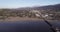 Santa Barbara Stearns Wharf Cityscape in California. USA. Morning, Sunset Time. Drone 2