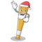 Santa baseball bat character cartoon
