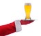 Santa with Beer Glass on Tray