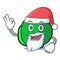 Santa brussels mascot cartoon style