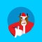 Santa bull thumbs up well and winks. Sign all right. Merry Christmas cow. Hand showing ok. Gesture of hand. Good farm animal in