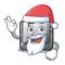 Santa button F on a keyboard cartoon