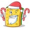 Santa with candy sponge cartoon character funny