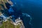 Santa Catalina lighthouse in Lekeitio  - drone view
