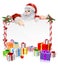 Santa Christmas Gifts Sign