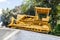 SANTA CLARA, CUBA - FEB 13, 2016: Monument to the derailment of the armored train in Santa Clara, Cuba. Bulldozer wa