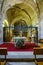 Santa Clara monastery in Aguilar de Campoo, Spain. Church and altar interior