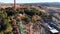Santa Clarita, Aerial View, California, Six Flags Magic Mountain