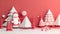 Santa Claus in amazing fairy christmas and magical forest. Merry Christmas and Happy New Year. Holiday background. AI generative