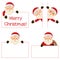 Santa Claus and Banners Set