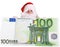 Santa Claus and big euro.