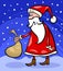 Santa claus cartoon christmas illustration