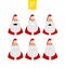 Santa Claus characters emotions set for your design