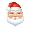 Santa claus cheerful face