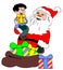 Santa claus and child