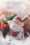 Santa claus and chirstmas background