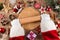 Santa claus christmas bakery concept background