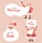 Santa Claus with Christmas greetings