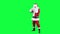 Santa Claus depicts the photographer chroma key (green screen)