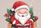 Santa Claus in different poses. Christmas character, photos, v20