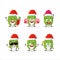 Santa Claus emoticons with ambarella cartoon character