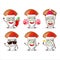 Santa Claus emoticons with aspen cartoon character