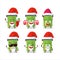 Santa Claus emoticons with atm card slot cartoon character