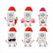 Santa Claus emoticons with double electric adapter cartoon character