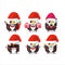 Santa Claus emoticons with futomaki cartoon character