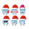 Santa Claus emoticons with gallon cartoon character