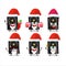 Santa Claus emoticons with hardisk cartoon character