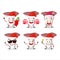 Santa Claus emoticons with rassula cartoon character