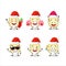 Santa Claus emoticons with slice of ambarella cartoon character