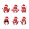 Santa Claus emoticons with sweet potatoe cartoon character