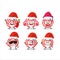 Santa Claus emoticons with target cartoon character