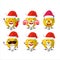 Santa Claus emoticons with term stationery cartoon character