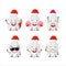 Santa Claus emoticons with white appron cartoon character