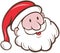 Santa Claus Father Christmas Head Smiling Cartoon