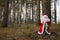 Santa Claus in the forest