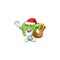 Santa Claus with gift bag cabbage Cartoon design