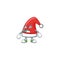 Santa claus hat cartoon character style with angry face